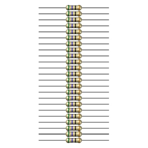 Image of 56 Ohm Resistor 1 /4W 5% Tolerance, Pack of 100 (56 Ohm)