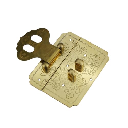 TOBBOMEY 純銅製レトロラッチ 留め具 ジュエリーボックス用 木製宝箱装飾 キャビネットロック 色ヴィンテージハードウェア堅牢簡単取付