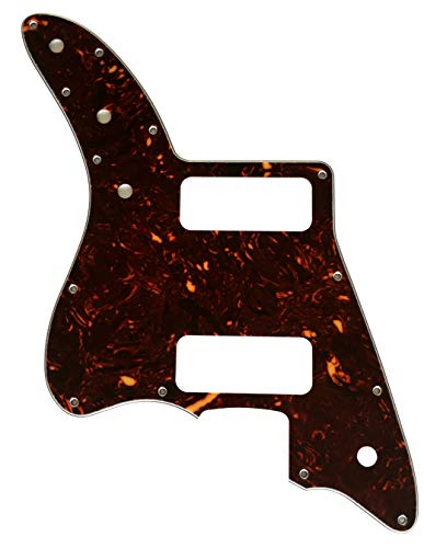 Pickguard de guitare personnalisé pour Fano Standard JM6 P90 Style Tortue marron 4 plis. - Les Beatles, Paul McCartney, John Lennon, RIngo Starr, George Harrison Pickguard de guitare personnalisé pour Fano Standard JM6 P90 Style Tortue marron 4 plis.
