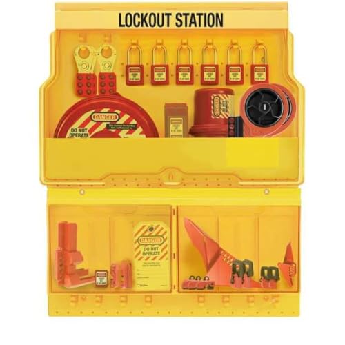 Image of Master Lock S1900VE410 Deluxe Lockout Tagout Padlock, Valve & Electrical Station