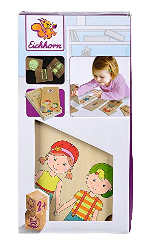 Eichhorn - Körperpuzzle, entdecke den Körper mit 18 verschiedenen Puzzleteilen, inkl. Holzbox zur Aufbewahrung, 24x12 cm groß, aus 100 Prozent FSC zertifiziertem Holz, ab 2 Jahren – Bild 5