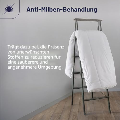 DODO 29441 Saniprotect Steppbett Polyester Weiß, Polyester, weiß, 200 x 140 cm – Ansicht 5