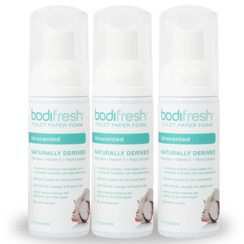 toilet paper foam liquid wet wipe  plant-based eco friendly flushable wet wipe alternative with aloe amp vitamin e 17 fl oz pack of 3 unscented