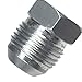 ICT Billet -6AN Flare Plug Male Nut 6 AN Cap Fitting Aluminum Thread Connector for Automotive Fluids Designed & Manufactured in the USA Bare Aluminum AN806-06A