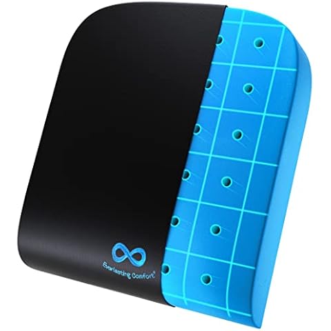 Everlasting Comfort Wheelchair Cushion - Gel Memory Foam Chair Cushion with Ventilation Holes for Cooling - Seat Cushion for Wheelchairs, Mobility Scooter, Office - Coccyx and Pressure Sore Support Cover