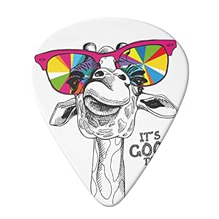 Ensemble de 6 pièces de médiator de guitare girafe drôle mignon pour guitare acoustique, guitare électrique, basse… - Les Beatles, Paul McCartney, John Lennon, RIngo Starr, George Harrison Ensemble de 6 pièces de médiator de guitare girafe drôle mignon pour guitare acoustique, guitare électrique, basse… – Image 3