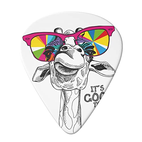 Ensemble de 6 pièces de médiator de guitare girafe drôle mignon pour guitare acoustique, guitare électrique, basse… - Les Beatles, Paul McCartney, John Lennon, RIngo Starr, George Harrison Ensemble de 6 pièces de médiator de guitare girafe drôle mignon pour guitare acoustique, guitare électrique, basse… – Image 4