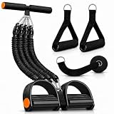 FUNFLEX Widerstandsband Set mit Fußpedal und Türanker - Fitness Expander 45kg Trainingsgerät für...