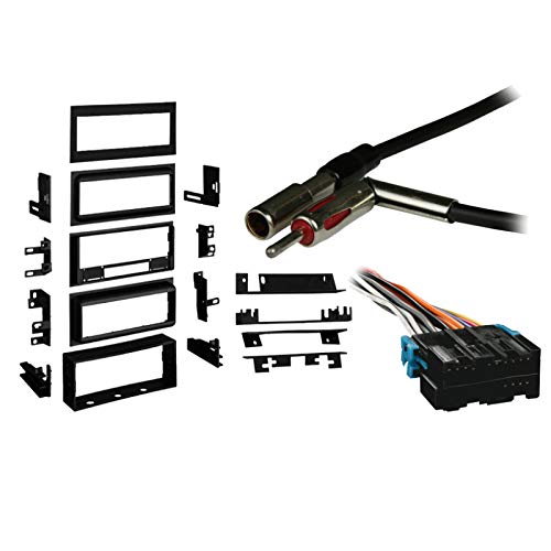 Harmony Audio Compatible with Chevy Lumina 1990 1991 1992 1993 1994 Single DIN Stereo Harness Radio Install Dash Kit Package