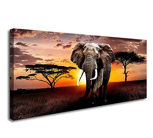 Xxmwallart Fc3050 Canvas Wall Art Elephant Picture African Wild Animals Artwork Painting Print For Living Room Bedroom Kitchen Home And Office Wall Decor #TOP25