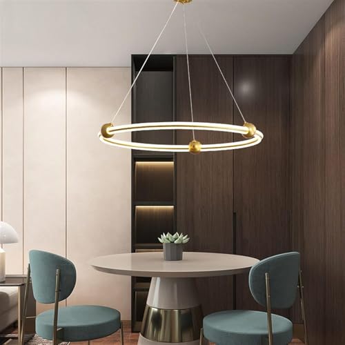Luminaires à dimmables modernes lustres à télécommande salon QTHWB