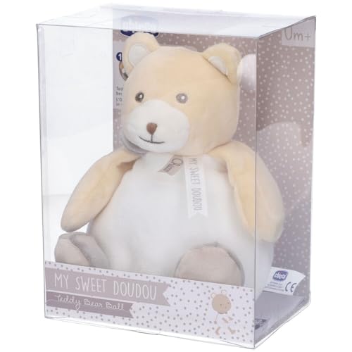 Chicco Ourson Balle en peluche eveil bebe avec hochets integres