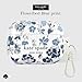 Kate Spade New York AirPods Pro 3 Protective Case with Keychain Ring Clip - Flowerbed Blue, Compatible with AirPods Pro 3rd Generation