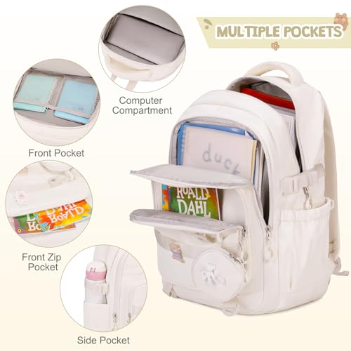Image of ACESAK Girls Backpack - 3PCS Backpack for Cute School Backpacks for Girls