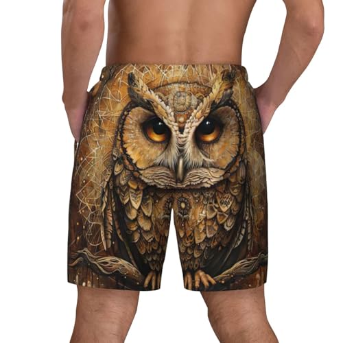 Short de bain respirant pour homme chouettes maillot de bain plage - 4