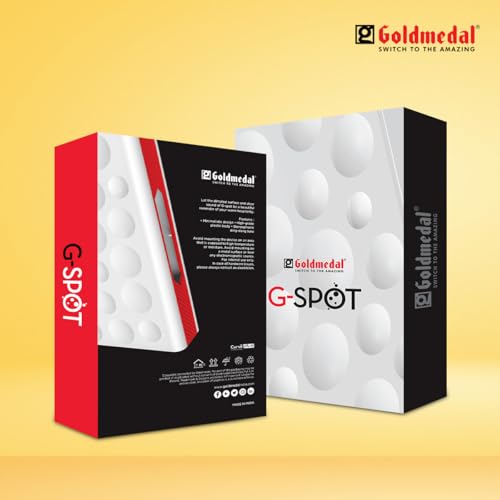 Image of Goldmedal Curve Plus 203053 Plastic G-Spot Stereophonic Ding Dong Door Bell (White and Red) | for Home, Office, Hotel Rooms | Durable Build | Easy Installation