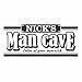 Custom Name Man Cave Wall Decal - Personalized Name Man Cave Vinyl Wall Decal Sticker Art - Guy's Cave Decal - Basement Decal - Gift for Dad - Bar Rec Room Pub Decal