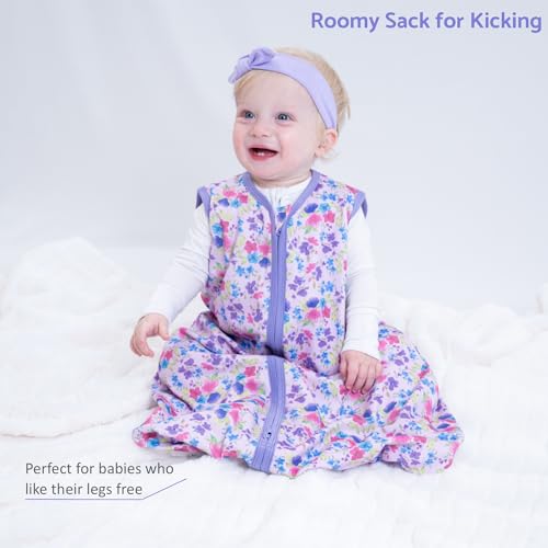 Image of LollyBanks Sleep Sack, 100% Cotton Neutral Baby Sacks, 0.5 TOG Sleep Sacks Lightweight with 2-Way Zipper