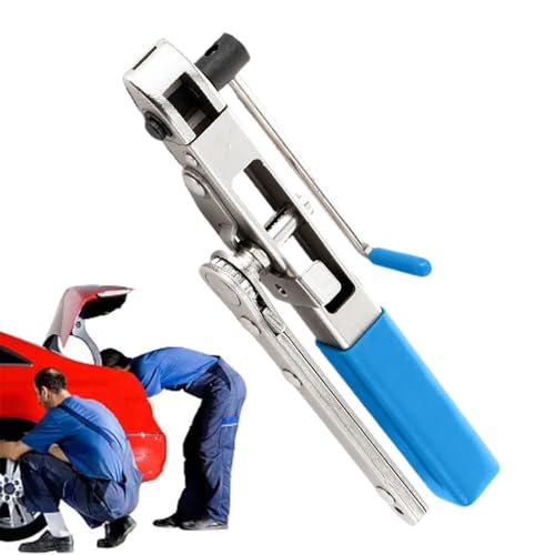 Alicates de abrazadera de maletero CV | Tensor de vehículo con trinquete, herramienta de instalación de abrazadera de maletero de eje CV de acero, portátil para reemplazo de trabajo de suspensión de