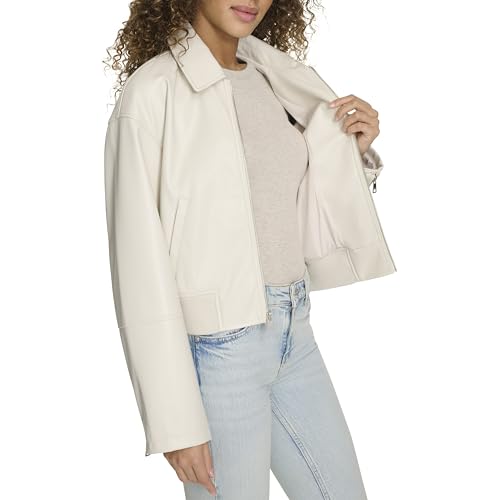 Image of Levi's Women's Faux Leather Bomber With Laydown Collar