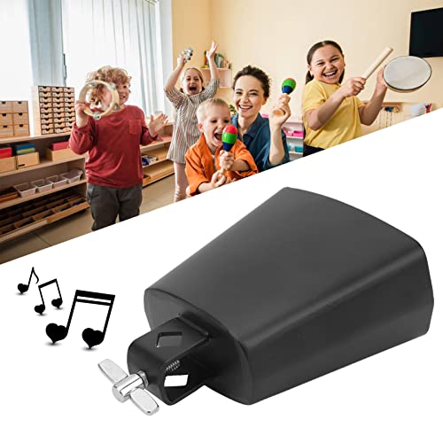 Instrumento de sinos de vaca, sino de vaca de metal brilhante com borda brilhante para casa para cas