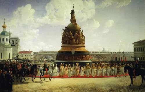 Tableau la Consécration du Monument au Millénaire de la Russie pour Salon et Bureau Cosy