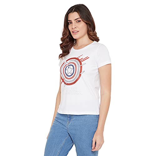 Image of Marvel Women Round Neck Short Sleeves T-Shirt