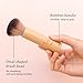 Kabuki Brush for Face - Ultra Soft Bronzer Brush for Blush, Loose Powder, Powder and Liquid Foundation & Self Tanner, Travel Friendy Makeup Blending Tool, Gentle on Skin