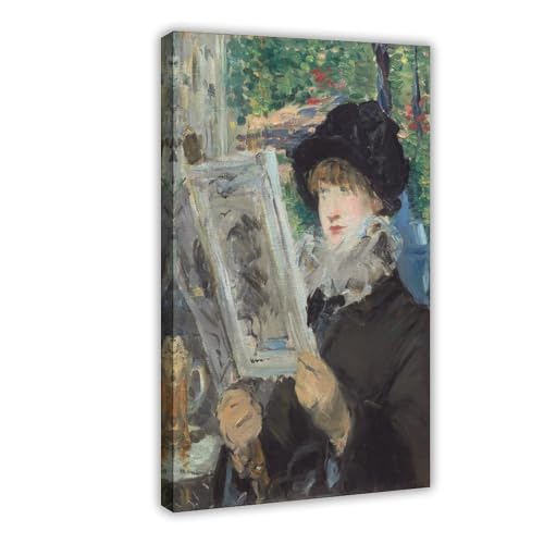 Toile femme lisant Manet le cadeau ideal pour amateurs art et lecture