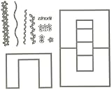 Sizzix 660144 Framelits Die Set, Card, Friends Forever Step-Ups, 23-Pack