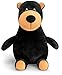 Mousehouse Gifts «Big Belly» - Oso Negro de Peluche con tripita - Muy Suave - para niños de Todas Las Edades - 25 cm