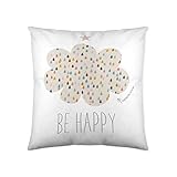 No incluye relleno HACIENDO EL INDIO Rainbowland Hei Funda de cojín Reversible sin Relleno 40cm x 40cm