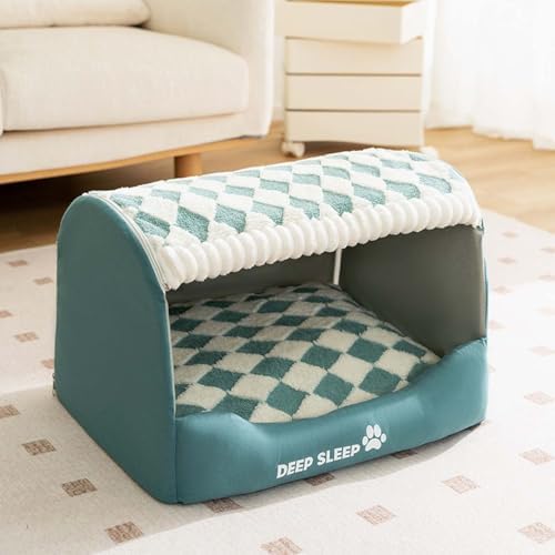 Extra Large Orthopedic Dog Bed - Calming Cave Tent for Small, Medium, Large Dogs, Anti-Anxiety Washable Cushion, Cozy Roofed Pet House, Jumbo Sofa Design