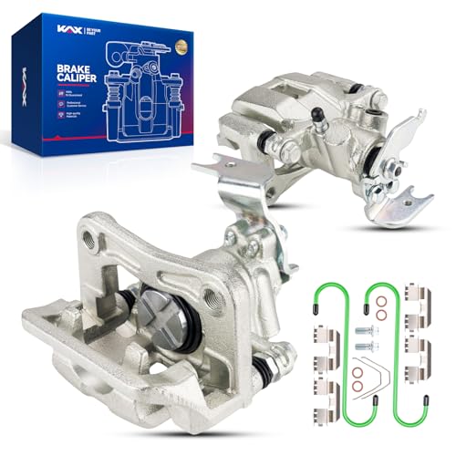 Image of KAX Disc Brake Caliper Assembly Fit for 2013 2014 2015 2016 2017 Honda Accord, Rear Left and Right, Driver and Passenger Side 2PC