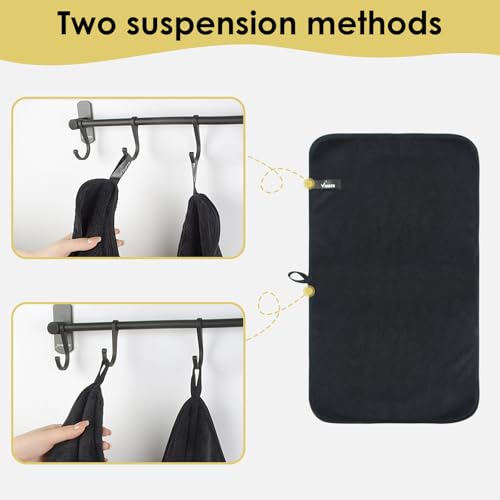 VIVOTE 2Pack Microfibre Hand Towels Set - Image 4