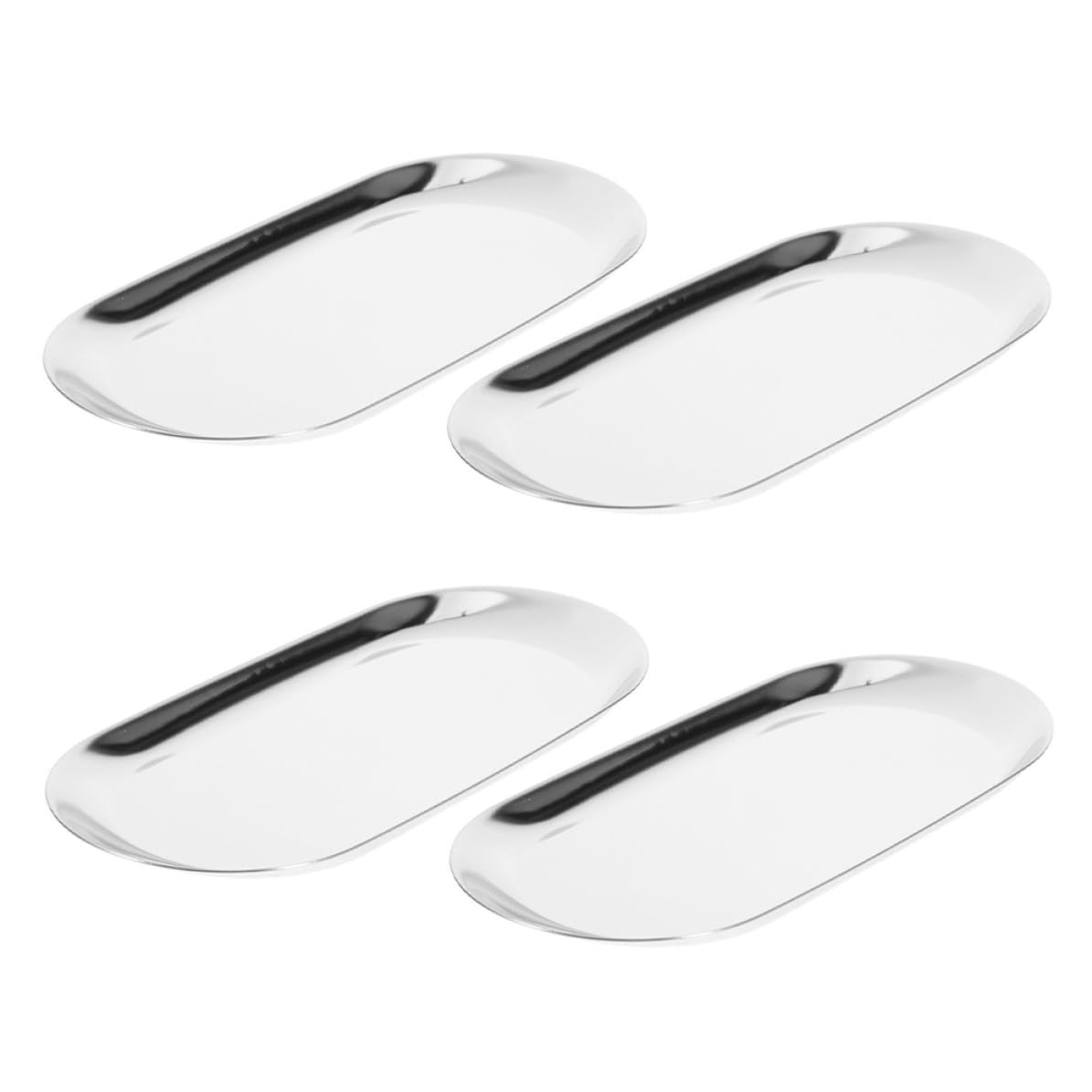 Bandejas para servir y decorar el salón set de 4 piezas de acero moderno YARNOW