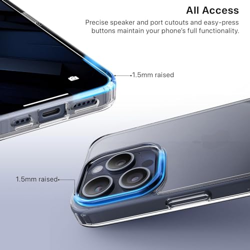 Image of ExpressB Back Cover for iPhone 15 Pro | Minimal Protect | Ultra Thin Anti Scratch Matte Finish Case for iPhone 15 Pro (Clear /Hard Back)
