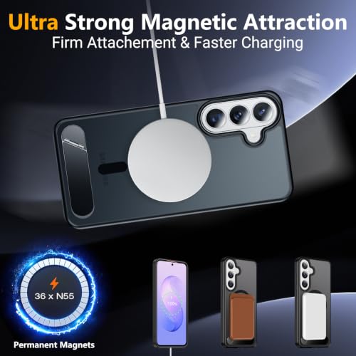 Image of SPIDERCASE Magnetic for Samsung Galaxy S26 FE Case,with Stand,Black