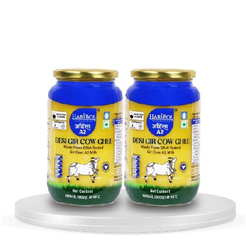 HARI:BOL Premium A2 Desi Gir Cow Ghee-1000Ml(Glass Packing)|Pure Gir Cow Ghee,Natural&Healthy(2000Ml) (B0DG5Z5S4N) Amazon Price History, Amazon Price Tracker
