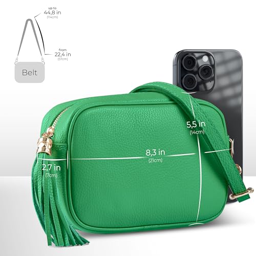TAKEASY Small Italian Leather Crossbody