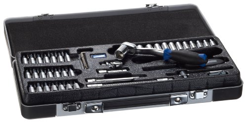 Mannesmann - M29760 - Juego de llaves de vaso 1/4', 46 piezas
