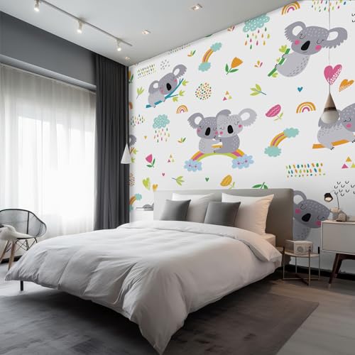 Papier Peint Panoramique Koala pour Rénover un Mur de Salon