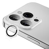 Podick カメラカバー iPhone 16 Pro/16 Pro Max用 カメラ保護 いPhone 16 Pro/16 Pro Max 対応 レンズカバー 全面保護 9H強化ガラス アルミ合金 耐衝撃 キズ防止 高透過率 黒縁取り 露出オーバー防止 防滴 防塵 貼り付け簡単 自動吸着 気泡ゼロ アイフォン16プロ/16プロマックス レンズフィルム キラキラ 八角形(ホワイト)