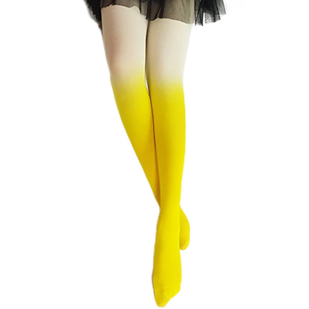 3 Paia di Collant Colorati gradienti, Calze Sexy, Sottili Calzini ad Alto calzino per la Donna Ragazza Regalo
