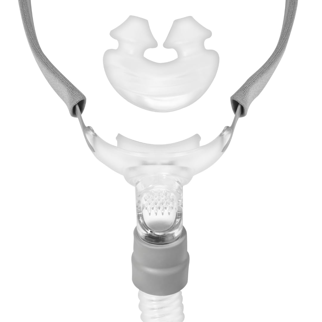Rio II Nasal Pillows Mask w/o Headgear (Large), Clear