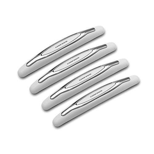 Allure Auto® Compact Slim Door Edge Bumper Protector Guard White (4 pcs) for Tata Zest