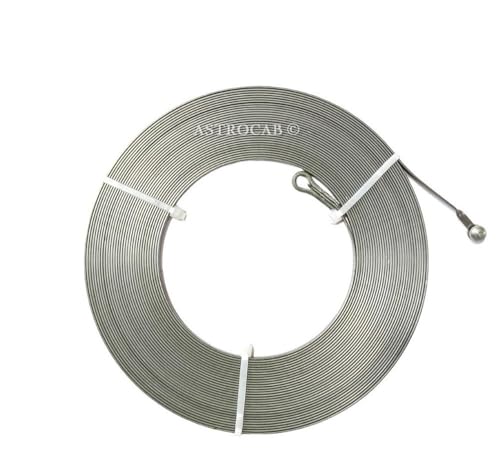 Image of ASTROCAB Steel Alloy 10 Mtr Heavy Black Wire Puller Cable Fish Tape with Spring Action