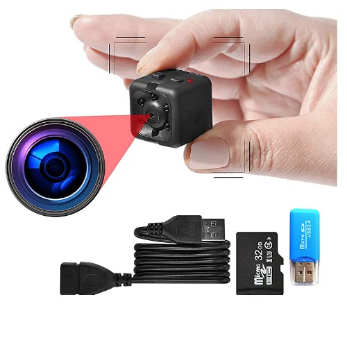 1080P Tiny Security Camera, Full HD Secret Camera with Motion Detection, Portable Smart Camera with Night Vision, Spy Camera