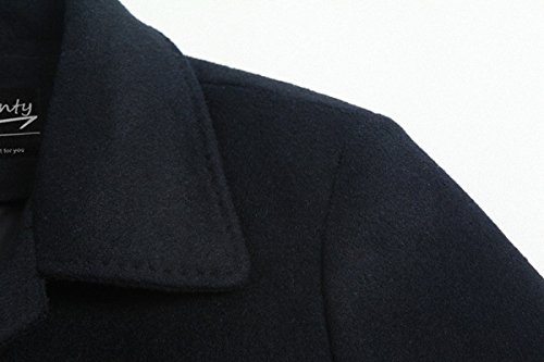 Men's Classical France Style Single Breasted Wool Coat Windbreaker #001531604