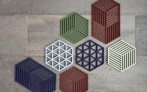 Zone Denmark Hexagon Topfuntersetzer Hitzebeständig, Silikon Untersetzer, Praktische und Dekorative Topf-Untersetzer, Spülmaschinenfest… – Ansicht 3